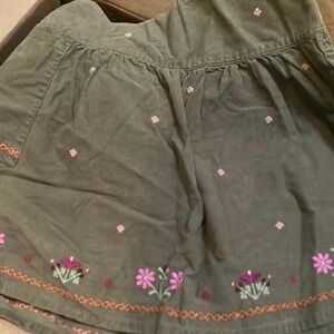 gymboree floral cord skirt